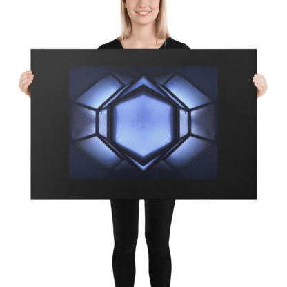 Frosted Blue Gem | Canvas Art Print | Open Edition