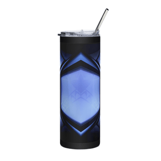 frosted blue diamond stainless steel tumbler