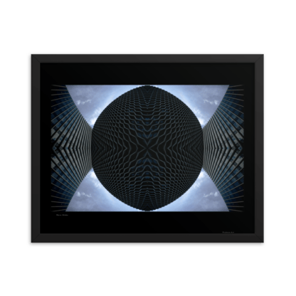 Wave Globe | Framed Poster
