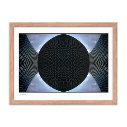 Wave Globe | Framed Art Print