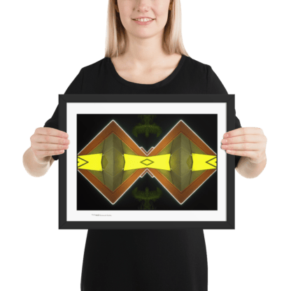 Neon Diamond Shades | Framed Print