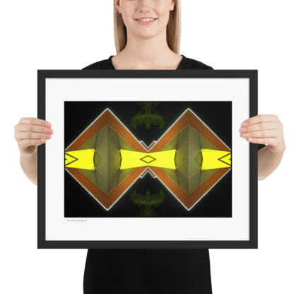 Neon Diamond Shades | Framed Print