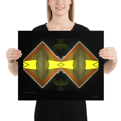 Neon Diamond Shades | Unframed Poster
