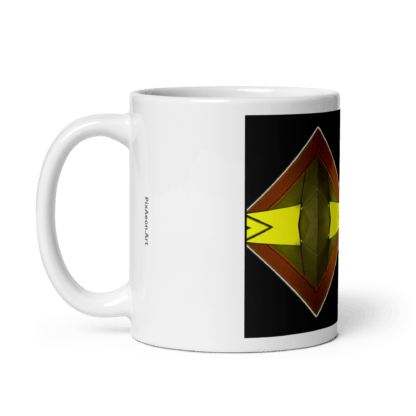 Neon Diamond Shades | Ceramic Coffee Mug | White | Full Image