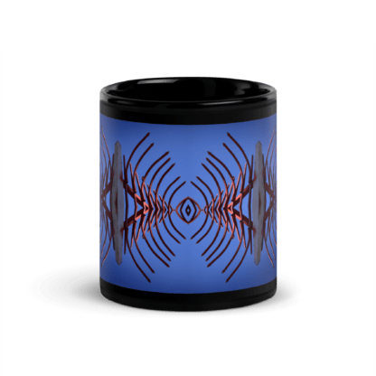 Centerpede | Black Ceramic Coffee Mug | Full Image