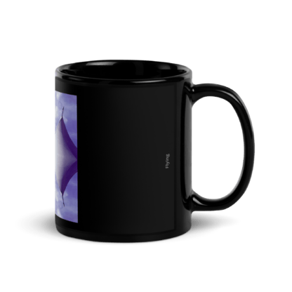 Flying | Black Ceramic Coffee Mug | Full Image