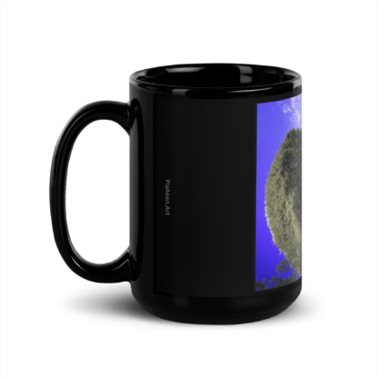GeoVascular | Black Ceramic Coffee Mug | Full Image
