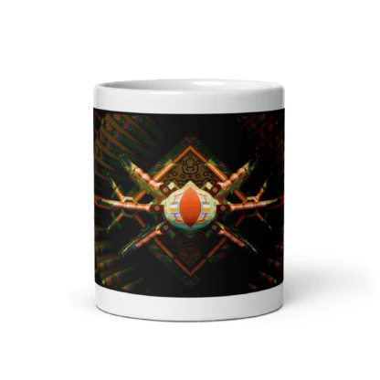 Butterfly Pagoda South | Ceramic Coffee Mug | Full Width | Master Series