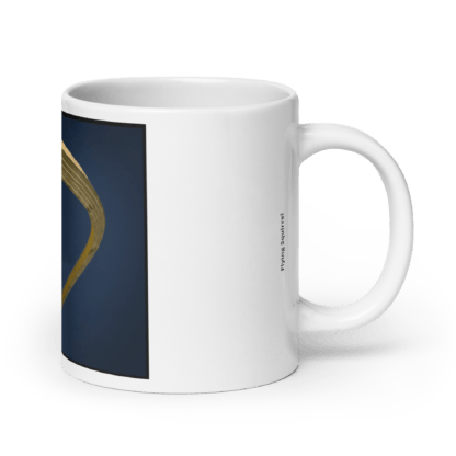 Flying Squirrel | Ceramic Coffee Mug | White | Full Image