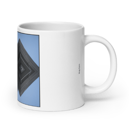 Bug Eyes | White Ceramic Coffee Mug | Full Image